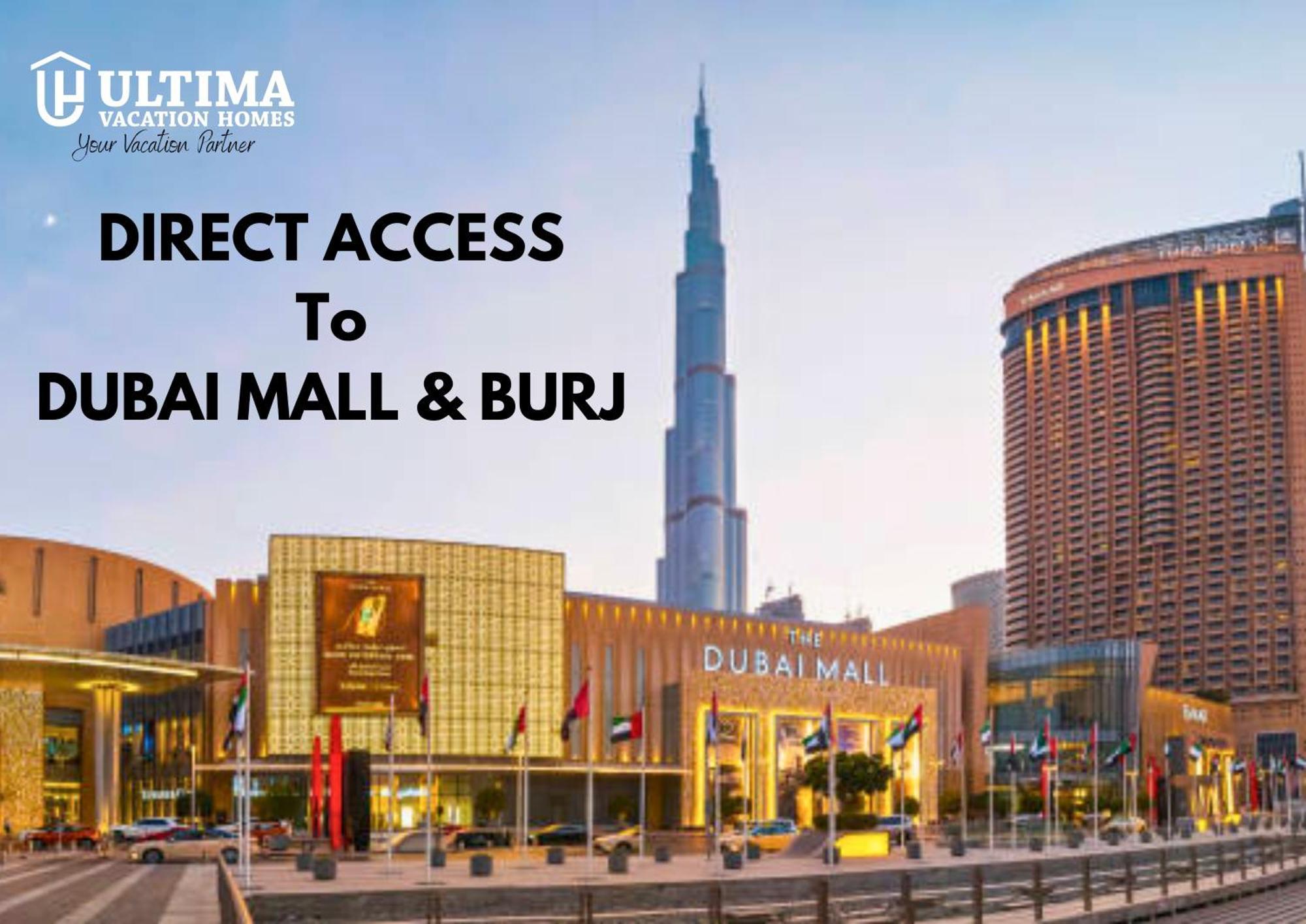 Elegant Apartment With Direct Access To Dubai Mall ภายนอก รูปภาพ