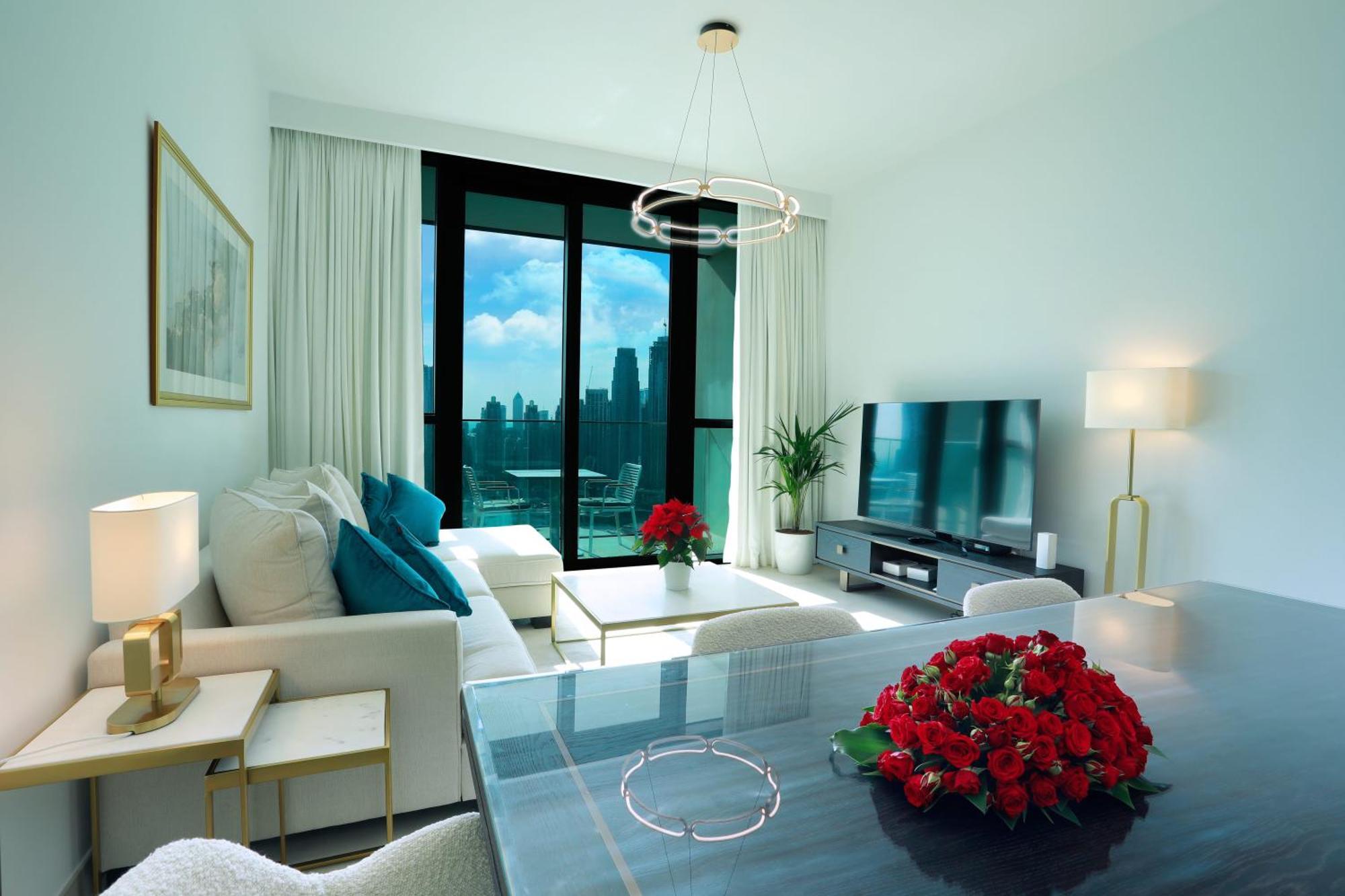 Elegant Apartment With Direct Access To Dubai Mall ภายนอก รูปภาพ
